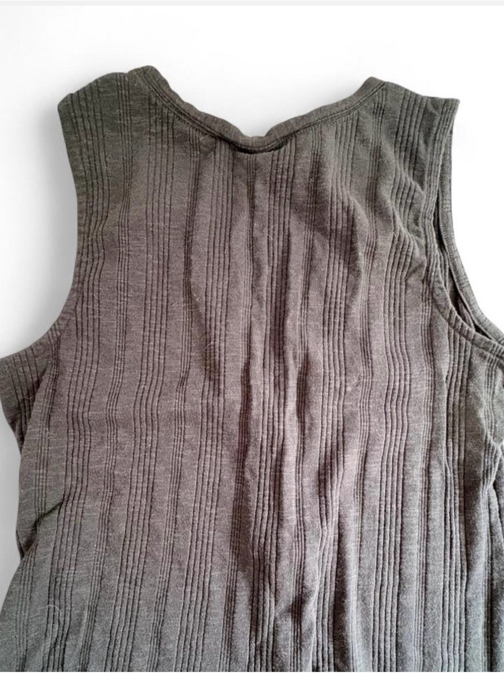 Universal Thread Black Ribbed Button-Front Tank - Picture 3 of 3